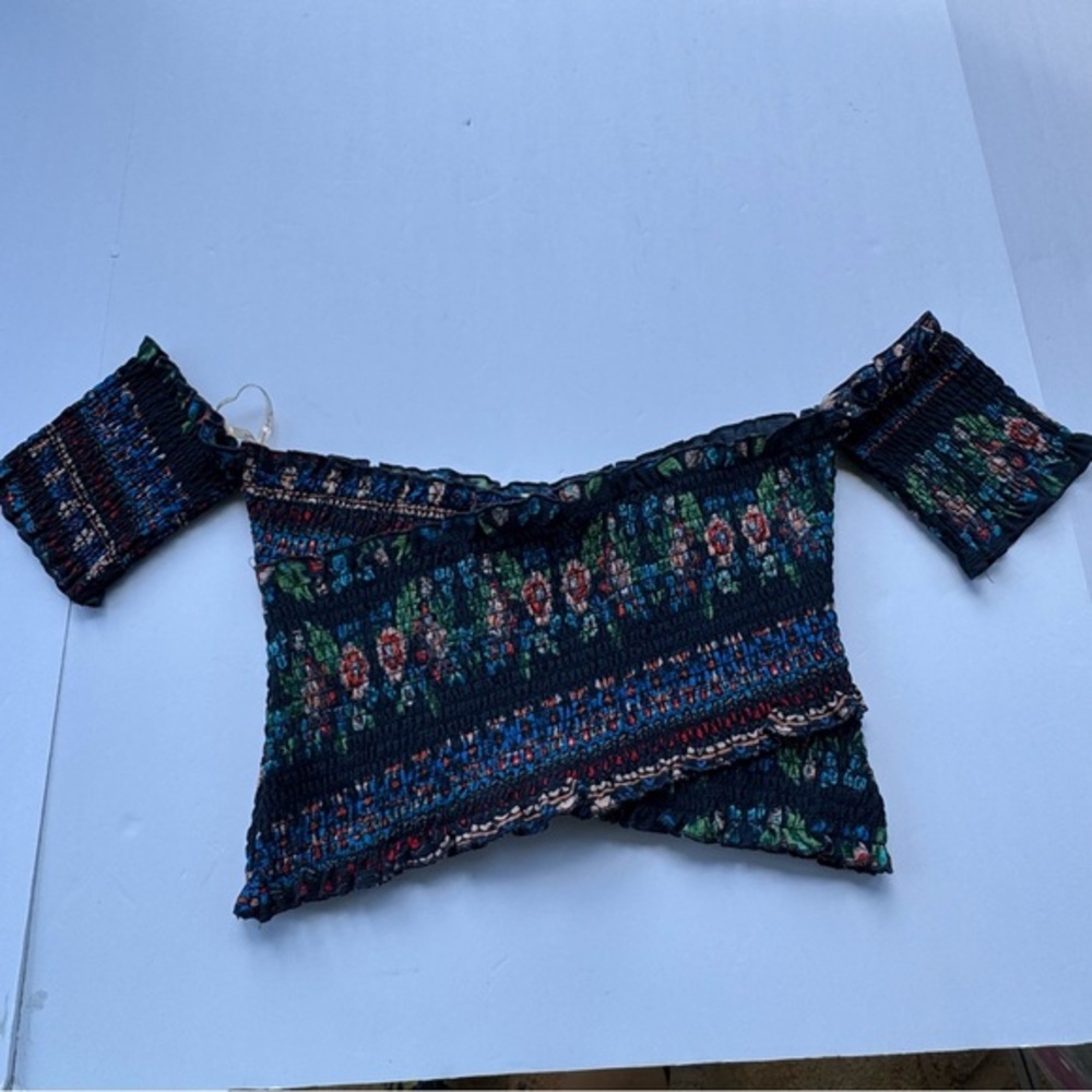 Flying Tomato Multicolor Off-Shoulder Blouse Medium